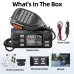 ABBREE AR-8118 25W UV Dual Band Mini Walkie Talkie 200 Channels 10-30KM Range NOAA Weather Alerts Dual PTT HD Voice Mobile Radio