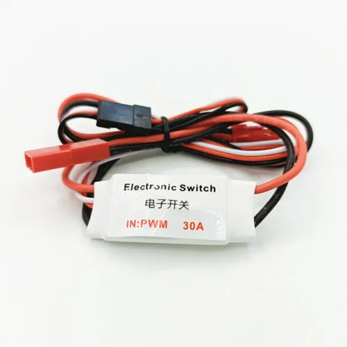 30A 3.7V-27V 1S-6S Electronic Switch Module with LED Light for FPV RC Airplane