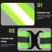 WESBIKING Night Cycling Clothing 4 LEBeads Type-Rechargeable Adjustment Running Light Reflective Sports Vest for Safe Warning Riding