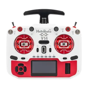 HelloradioSky V14 MAX 2.4GHz Built-in 1000mW ELRS/4IN1 CNC Metal Hall Gimbal Open Source EDGETX Radio Transmitter OLED Screen for FPV Racing Drone