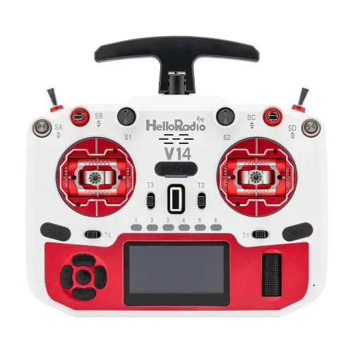 HelloradioSky V14 MAX 2.4GHz Built-in 1000mW ELRS/4IN1 CNC Metal Hall Gimbal Open Source EDGETX Radio Transmitter OLED Screen for FPV Racing Drone
