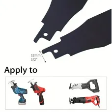 Heavy Duty Reciprocating Saw Blade Set 4PC High Strength Alloy Steel Multi Size for Tile Steel Putty Removal Wall Cleaning Ground Scraping Versatile Universal Saw Accessory Set