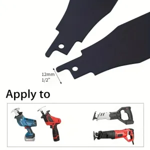 Heavy Duty Reciprocating Saw Blade Set 4PC High Strength Alloy Steel Multi Size for Tile Steel Putty Removal Wall Cleaning Ground Scraping Versatile Universal Saw Accessory Set