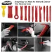 335pcs Car Audio Installation Removal Tool Interior Door Panel Pry Plate Navigation Instrument Clip Set