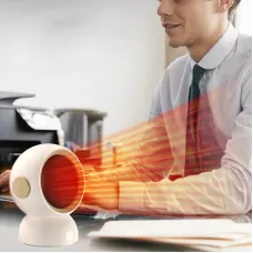 1200W Instant Heating Desktop Heater Electric Heater Portable Desktop Fan Heating Heater Mini Radiator Home Office Winter Heater