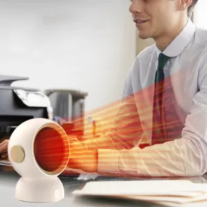 1200W Instant Heating Desktop Heater Electric Heater Portable Desktop Fan Heating Heater Mini Radiator Home Office Winter Heater