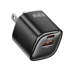 [GaN Tech] Toocki TC22331 33W 2-Port USB Charger USB-A+USB-C PD3.0 QC PPS Fast Charging Wall Charger Adapter EU Plug US Plug for iPhone 17 17 Pro 16 Pro Max 15 14 13 for Xiaomi 17pro for Huawei Mate XTs for Samsung for OPPO