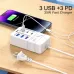 35W 6-Port USB PD Power Strip 3USB-A+3USB-C PD Fast Charging Rack Charger EU Plug US Plug for iPhone 15 14 13 Pro for Huawei Nova Flip for Xiaomi MIX Fold4 for Samsung Galaxy Z Flip6