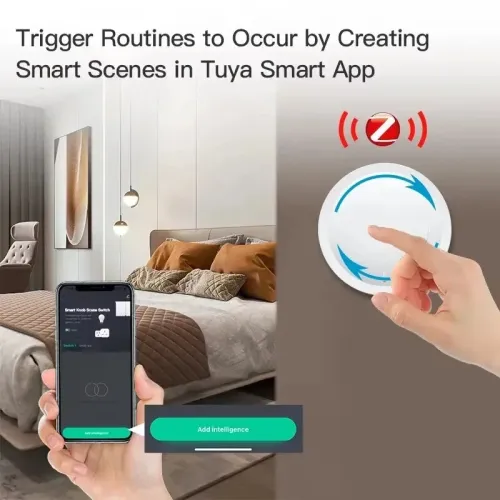Tuya Zigbe Smart Konb Scene Switch Dimmer Button Knob Controller Home Automation Intelligent DIY Switch Support Home Assistant