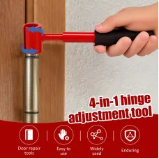4-in-1 Door Hinge Adjustment Tool Metal Hinge Adjustment Wrench Door and Cabinet Alignment Tools Hinge Gap Repair for Door Hinge