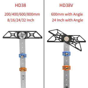 HONGDUI Hooked On Wood Line Master HD38 TrueMark Ruler HD38V Adjustable TrueMark Ruler Hadfield Steel Woodworking Scriber