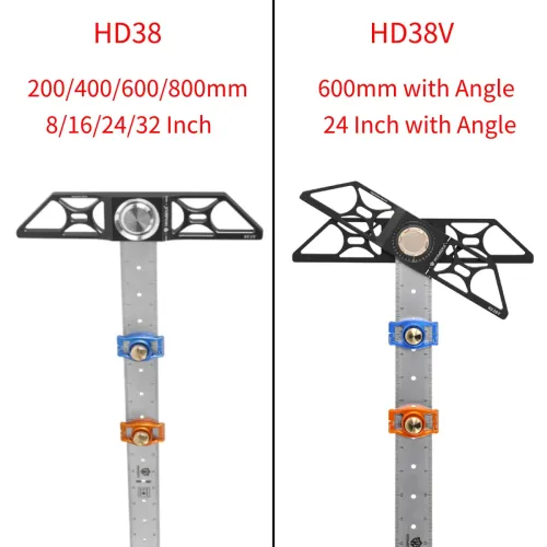 HONGDUI Hooked On Wood Line Master HD38 TrueMark Ruler HD38V Adjustable TrueMark Ruler Hadfield Steel Woodworking Scriber