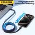 ESSAGER ES-X53 5A 60W/100W USB-C to USB-C Cable Fast Charging Data Transmission Copper Core Line 1M Long for iPhone 15 15 Plus for Huawei Mate60 for Xiaomi 14pro for Oppo Find X7