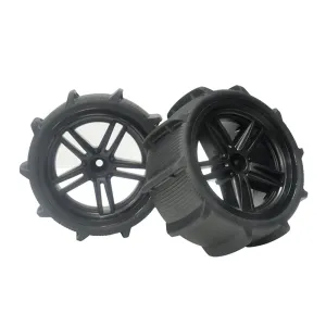 4PCS Sandy Beach Tires Wheels 12mm Hex for 1/10 1/12 9125 X03 F22A RC Car Vehicles Model Parts