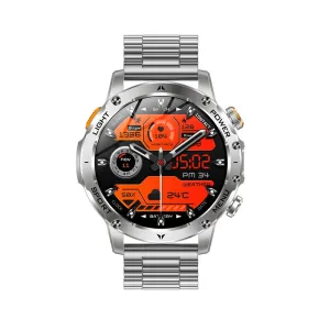 Senbono AK87 1.7-inch HD Screen Built-in Flashlight 1000mAh Massive Battery bluetooth Call Heart Rate Blood Oxygen Monitor Sleep Monitoring Smart Voice Assistant Multi-sport Modes Music Playback IP68 Waterproof Smart Watch