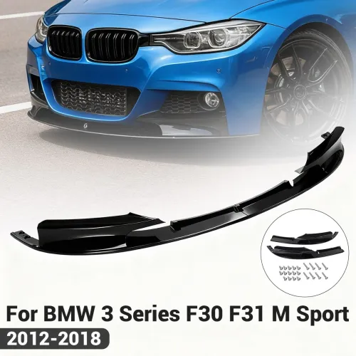 Carbon Fiber Front Lip Spoiler for BMW 3 Series F30 F31 M Sport 2012 to 2018 Custom Upgrade