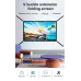 100/120 Inch V Buckle Extension Portable Projector Screen 16:9 4K Compatible 160 Wide Viewing Angle HD Outdoor Indoor Easy Setup Washable Projection Screen for Home Theater Backyard