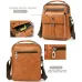 WEIXIER PU Leather Men's Messenger Bag Trend Retro Business Men's Shoulder Bag Waterproof Carry-on Bag Crossbody Bag Men's Backpack
