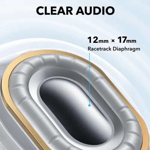 Soundcore C40i Clips-on Earbuds Wireless bluetooth 5.4 Earphone Flexible Joint Design Racetrack Dynamic Drivers 3D Surround Sound AI-Enhanced Clear Calls 21H Playback Headphones