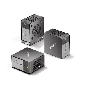 GMKtec EVO-X1 Mini PC Mini PC AMD Ryzen AI 9 HX 370 12 Cores 24 Threads 32GB DDR5 1TB SSD Windows 11 Pro WIFI6 BT5.2 4K Triple Output USB4 Mini Gaming Computer Desktop PC