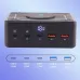 Bakeey 818D 190W 5-Port USB PD Charger 2USB-A+3USB-C PD QC3.0 Fast Charging Desktop Charging Station with 15W Wireless Charger Pad EU Plug for iPhone 17 17 Pro 16 15 14 Pro Max for Huawei Pura 80 Ultra for XIAOMI for SAMSUNG