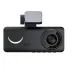 3 Lens Car Driving Recorder Dash Cam 1080p HD Night Vision 2.0 Inch Hidden Three-Record Car Camera with 64G Memory Card