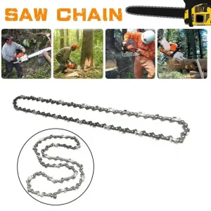 Metal Chainsaw Chain Replacement Alloy Chainsaw Saw Chain Fits Guide Bar 4-16 Inch High Wear Resistance Sharp Blade Fast Cutting Woodworking Tool