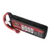 ZOP Power 7.4V 6000mAh 100C 2S LiPo Battery T Plug for RC Car