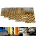 Drillpro 50PCS 1/1.5/2/2.5/3mm HSS Titanium Coated Twist Drill Bits High Speed Steel Drill Bit Set