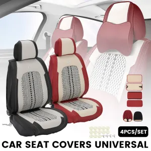 Universal 9D Car Seat Covers Breathable Nappi Fabric Durable Ergonomic Design Easy Installation Universal Fit for Sedan SUV Comfortable Automotive Interior Accessories