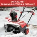[USA Direct]ECOMAX ELG10 Electric Snow Thrower Powerful Performance 780lbs Snow Per Minute 30 Feet Throwing Distance LED Lights for Day and Night Operation
