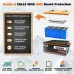 UDirect Cloudenergy 24V 150Ah LiFePO4 Battery 3840Wh 2560W Built-in 100A BM6000+ cycles 10 Years Service Life with Class A LiFePO4 Cells Perfect for Motorhome, Camper, Energy Storage, Van, Off-grid CL24-150