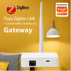 Tuya Zigbee3.0 Smart Hub Wired Gateway with Network Cable Socket Smart Life APP Remote Timing Function Central Controller Works with Alexa Google Home