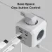 BlitzWolf BW-EC2 8-in-1 Wall Cube Socket EU Plug Power Outlet Extender 4000W with Switch 4 AC Outlets / 2 USB-A / 2 USB-C for Home Bedroom Travel