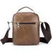 BULLCAPTAIN Genuine Leather Men's Messenger Bag Casual Crossbody Handbag Gift for Man Business Shoulder Bag