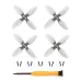RCSTQ Lightweight 51mm 4-Blade Propeller Props Replacement Accessories for DJI NEO 2 RC Drone Quadcopter