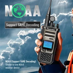 Quansheng TK118 Walkie Talkie 10W Dual Band Radio 999 Channels Long Range Rechargeable Two Way Communication Device Portable FM Receiver