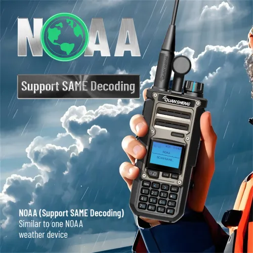 Quansheng TK118 Walkie Talkie 10W Dual Band Radio 999 Channels Long Range Rechargeable Two Way Communication Device Portable FM Receiver