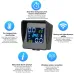 USB Solar Charging Motorcycle TPMS Motor Tire Pressure Tyre Temperature Monitoring Alarm System with 2 External Sensors