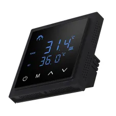 Intelligent Thermostat 16A Floor Heating Temperature Controller with LED Touch Screen 85-265V Electric Heating Control