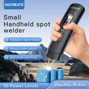 HU-10B Spot Welder 1.4 Inch LCD Screen Dual Mode 800A Output Compact Handheld Welding Machine Type-C Charging