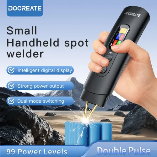 HU-10B Spot Welder 1.4 Inch LCD Screen Dual Mode 800A Output Compact Handheld Welding Machine Type-C Charging