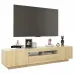 TV Cabinet with LED Lights Sonoma Oak 70.8"x13.8"x15.7