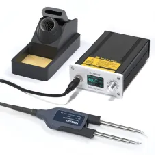 Handskit T12 220V High-Power Cell Phone Repair Tweezer Soldering Station Smd Capacitor Resistor Repair Soldering Station STM32 Chip With Euro Gauge Power Cord