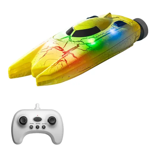 YLR/C 826 2.4G Mini RC Boat RTR 360 Roll Cool Light Waterproof Speedboat Vehicle Model