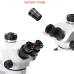 2Pcs HAYEAR Microscope Lens 10X Magnification 20/22mm Field View Laboratory Stereo Microscope Lens 30mm Interface High Eye Point Wide Angle Eyepiece Microscope Fittings