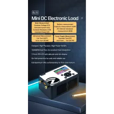 ALIENTEK EL15 Programmable Electronic Load Meter 150W Testing Tool High Precision Battery Capacity Measurement Voltage Range 0.1V to 60V Current Range 0A to 12A Compact Design IPS LCD Display