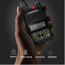 BaoFeng Mini Walkie Talkie BF-T1 UHF 400-470MHz 1W 20CH Small Mini Portable Ham FM Two-way Radio With Earpiece