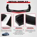 Car Front Bumper Lip Spoiler Glossy Universal Black Red ABS Easy Installation Improves Aerodynamics Stylish Design