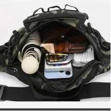 ZANLUR600Oxford Men's Fishing Lure Bag Waterproof Molle Tactical Waist Chest Pack Multifunctional Travel Hunting Bag